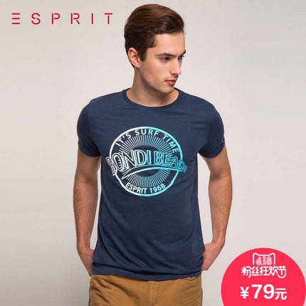 618粉丝狂欢价！ESPRIT男士短袖T恤036EE2K025