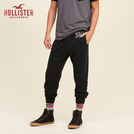 历史新低！Hollister 图形元素慢跑运动裤 男 103947