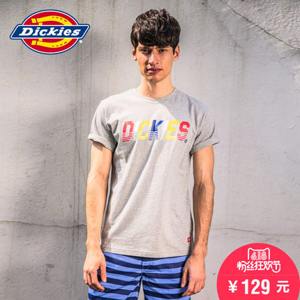 618粉丝狂欢价！Dickies新款男子圆领短袖T恤162M30EC38