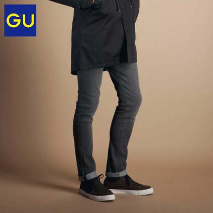 尺码齐全！极优GU男装 紧身牛仔裤(水洗产品) 262173