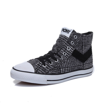 休闲百搭！PONY波尼Shooter系列中性帆布鞋44U1SH04