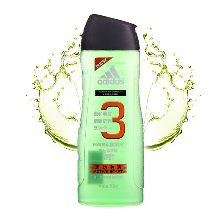 阿迪达斯(Adidas)男士源动激活香波沐浴露400ml