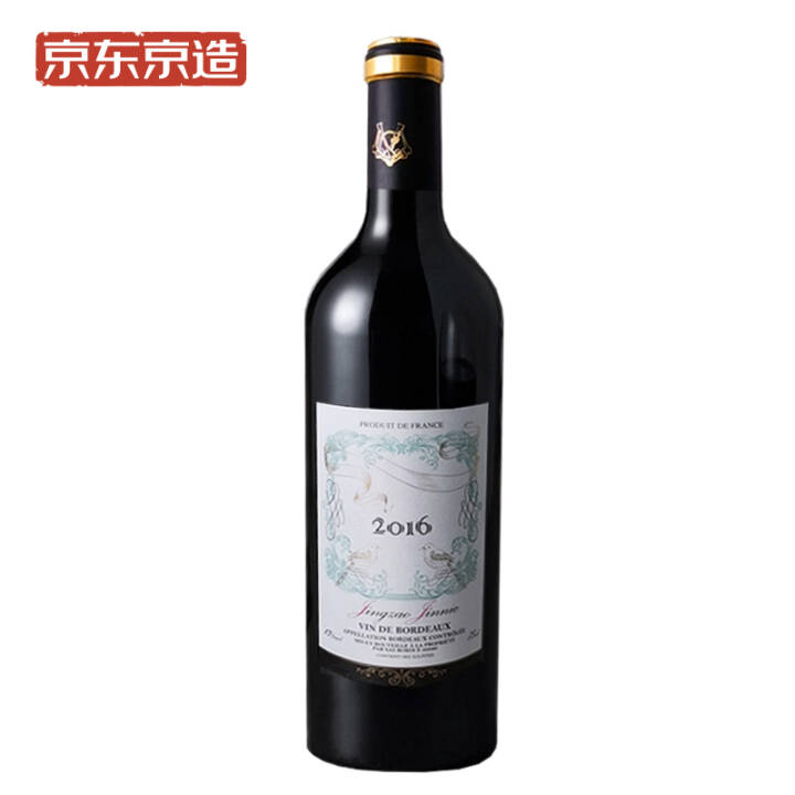 京造法国波尔多进口红酒750ml