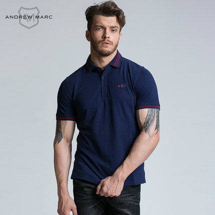 贴身舒适！ANDREWMARC2016夏季新款POLO衫TM6T