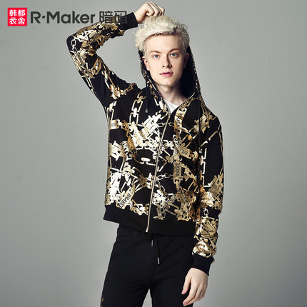 暗金王座!Rmaker/暗码印花连帽卫衣