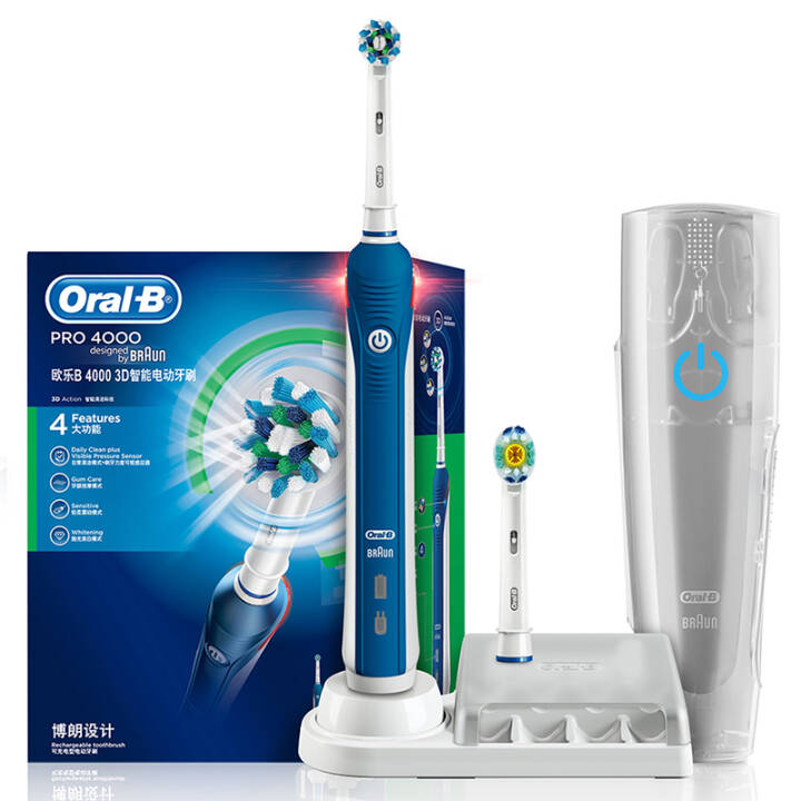 欧乐B（Oralb）电动牙刷 3D声波震动成人充电式牙刷P4000