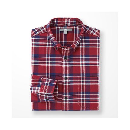 休闲百搭！UNIQLO优衣库法兰绒格子衬衫162196