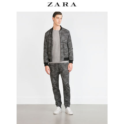 新低好价！ ZARA 男装 迷彩飞行夹克 05006310802