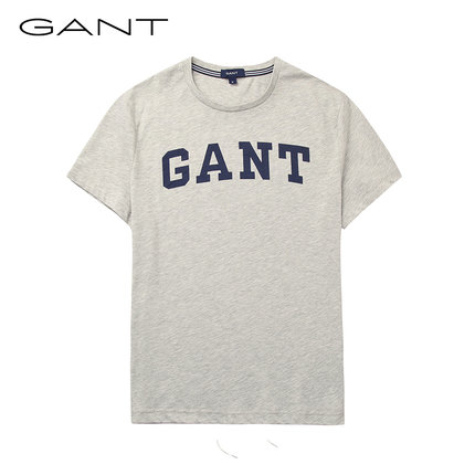 历史新低！GANT 男士纯棉字母短袖254130