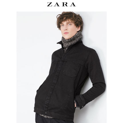 秋冬好折扣！ZARA 男装隐藏式口袋长版夹克 02222326800