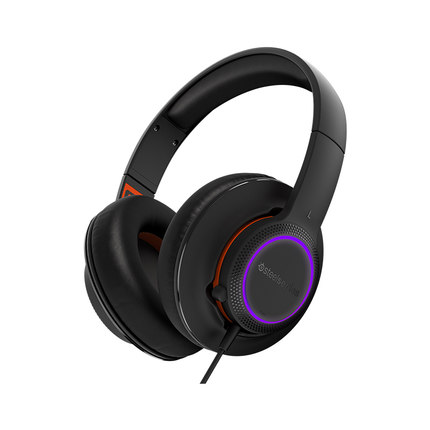 轻便佩戴！steelseries赛睿Siberia 150有线幻彩背光游戏耳机