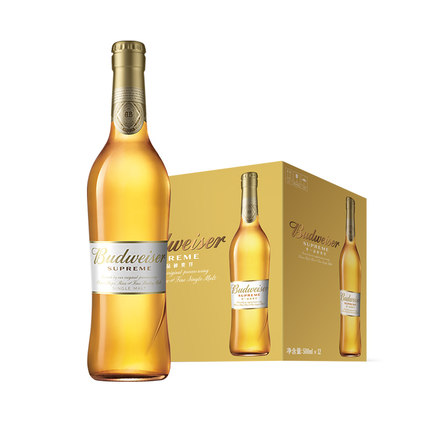 百威 金尊啤酒 500ml*12瓶*2件