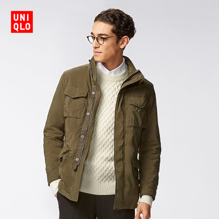 历史好价！优衣库 男款仿羊羔绒户外茄克 156380