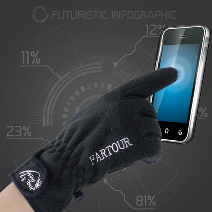 全网好价！威迪瑞秋冬保暖抓绒手套WT073004