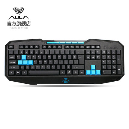 高性价比！AULA狼蛛裁决游戏键盘