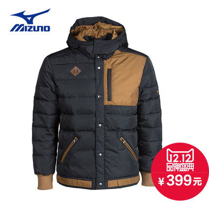 秋冬必备！Mizuno美津浓连帽羽绒上衣Z58JDB62