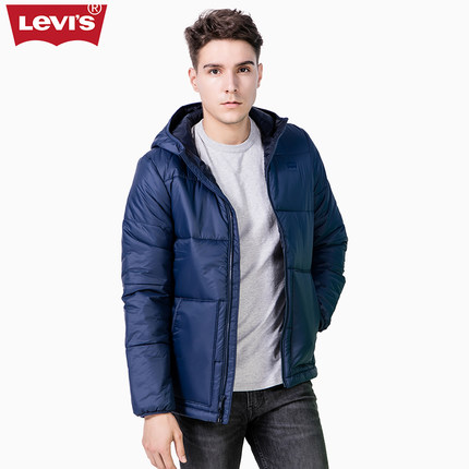 冬季必备！Levi's李维斯连帽拉链厚夹克外套21381-0000