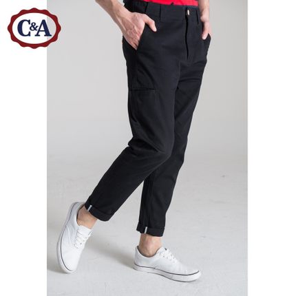 型男必备！C＆A男式侧贴袋直筒工装裤CA200172087