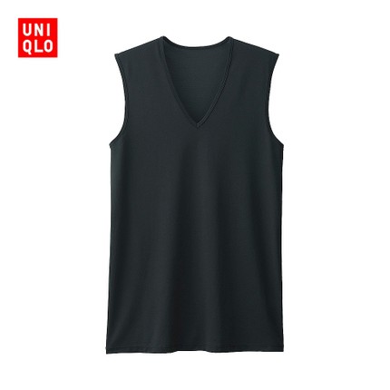 舒适打底！优衣库UNIQLO网眼V领背心
