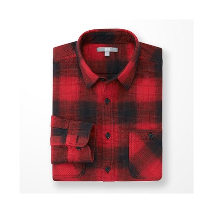 历史好价！UNIQLO优衣库法兰绒格子衬衫162208