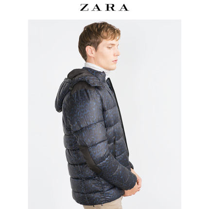 防寒保暖！ZARA男式动物纹印花夹克05475306400