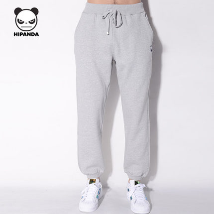 双11预售！HIPANDA男熊猫基本束脚裤