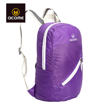 白菜价！阿珂姆 户外超轻可折叠皮肤双肩背包 AA131B0048