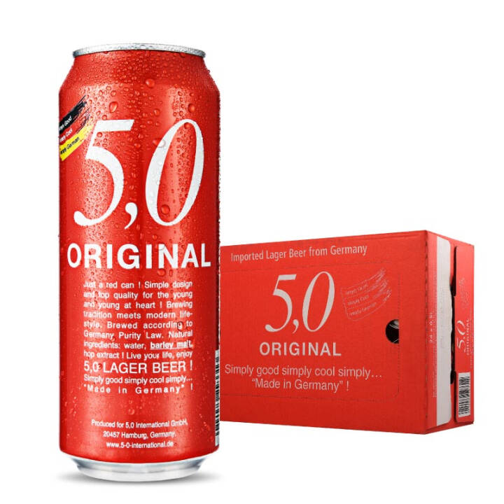 5.0 窖藏啤酒 500ml*24听