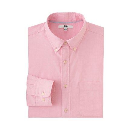 简约百搭！UNIQLO优衣库优质长绒棉衬衫164212