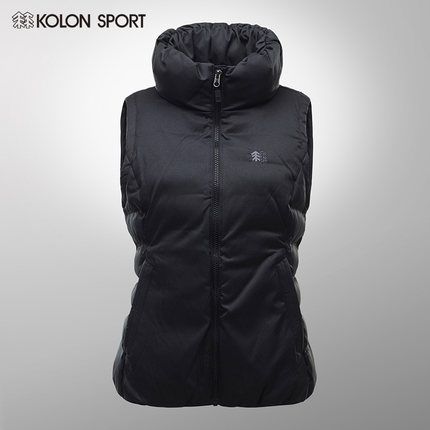 5折好价！KOLONSPORT 女士宽领羽绒马甲LKVW32371
