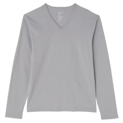 新低！MUJI无印良品男式长袖T恤M5AB203