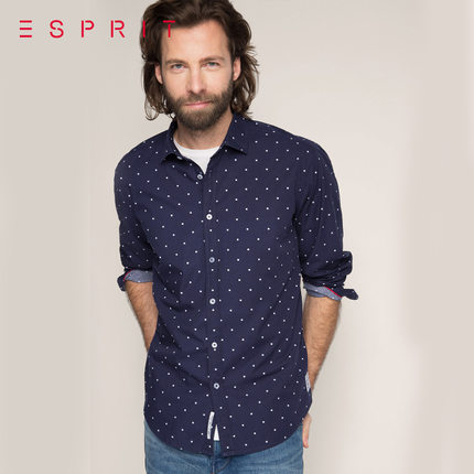 历史新低！EESPRIT印花长袖衬衫026EE2F008