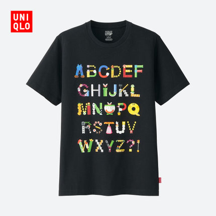 清新可爱！优衣库男装/女装UTGP印花T恤(短袖)