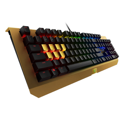 双11预购！Razer雷蛇黑寡妇蜘蛛X幻彩耀金版电竞游戏机械键盘