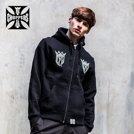 机车牌子！west coast choppers 抓绒卫衣1153M36EC03