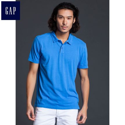 简约百搭！Gap纯棉多选色柔软舒适混色Polo衫180048