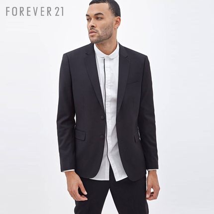 新低价！FOREVER21男装 两粒扣商务西装外套