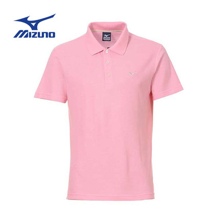 简约！Mizuno美津浓夏季新款翻领短袖纯色T恤K2CA4041
