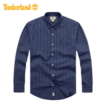 历史好价！Timberland添柏岚长袖条纹户外休闲衬衫A12NE