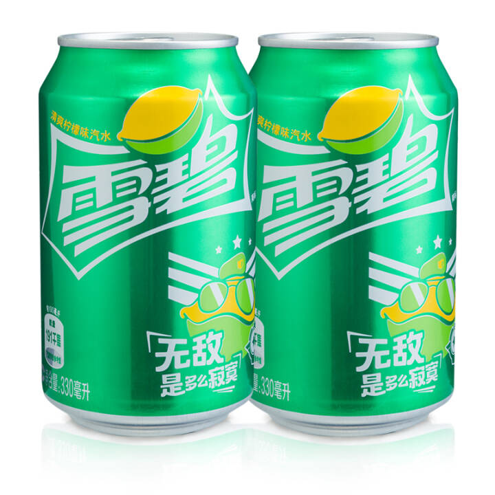 雪碧Sprite柠檬味碳酸饮料330ml*24罐