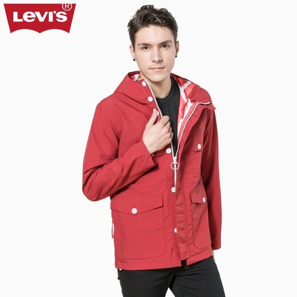 聚划算！李维斯California系列男士连帽薄夹克外套15653-0002