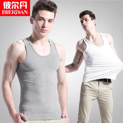 白菜价！彼尔丹2件装男士纯棉背心