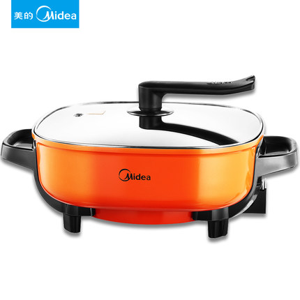 聚划算！美的电火锅韩式多功能电炒锅