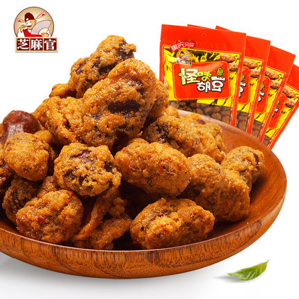 香脆可口！芝麻官怪味胡豆420gx4