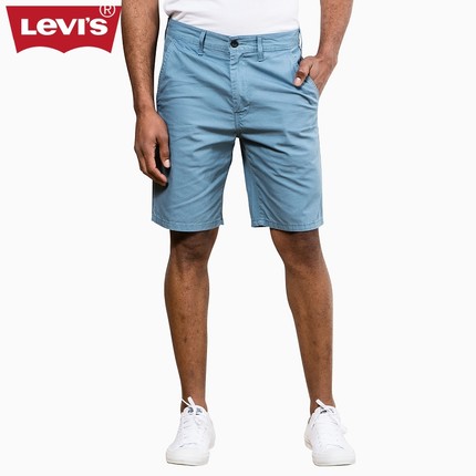 聚划算66大促！Levi's李维斯春夏季男士蓝色休闲短裤21181-0013