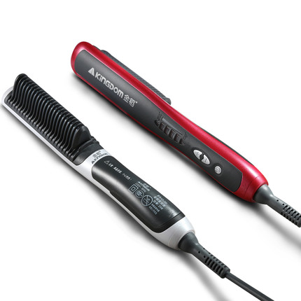 迷你直发器！金稻直发梳不伤发卷发器卷发棒