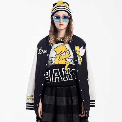 国际潮牌！Fun 2015女款卫衣棒球夹克外套
