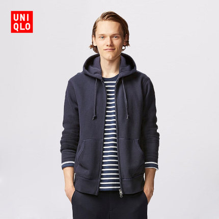 经典款！UNIQLO优衣库连帽拉链运动开衫46192