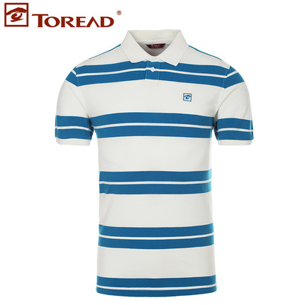 盛夏热促！探路者男士透气吸汗纯棉POLO衫TAJD81576