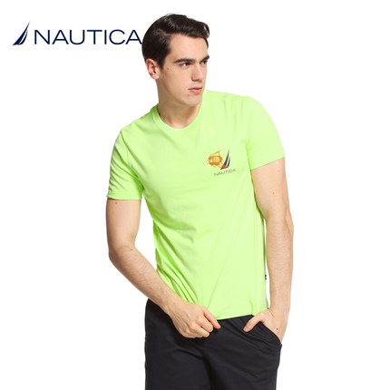 新低！NAUTICA诺帝卡男子EWX圆领短袖T恤V51310S
